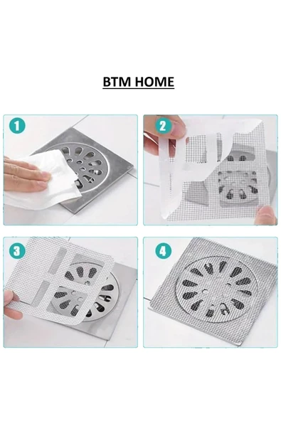 btmhome 10 Adet Pratik Banyo Mutfak Lavobo Gider Koruma Filtresi ürün görseli 1