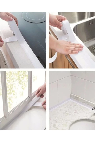btmhome Lavabo Klozet Pimapen Kenarı ve Küvet Kenar Bandı - 3,2 Mt Su Sızdırmaz Geçirmez Bant ürün görseli 1