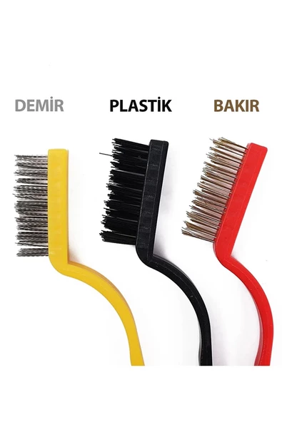 btmhome 3 Parça Tel Fırça Detaylı Temizlik Seti ürün görseli 1