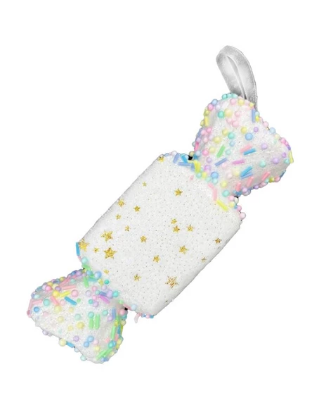 Yılbaşı Ağaç Süsü Şeker Beyaz 15 Cm - Resim 2