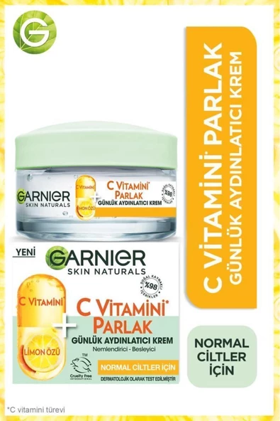 Garnier C Vitamini Parlak Günlük Aydınlatıcı Krem 50ML ürün görseli 1