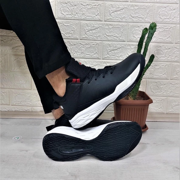 Jump 28652 Siyah-Beyaz Boğazlı Basket Spor Ayakkabı ürün görseli 1