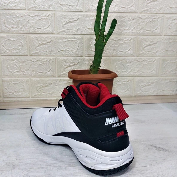 PTTAVM: Jump 28652 Beyaz Boğazlı Basket Spor Ayakkabı