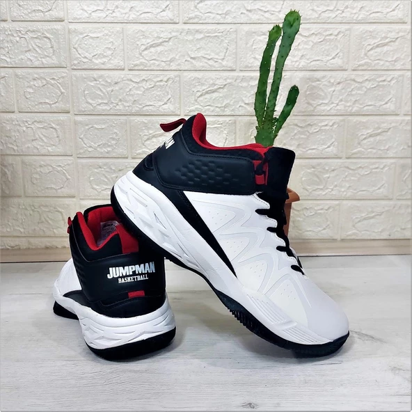 PTTAVM: Jump 28652 Beyaz Boğazlı Basket Spor Ayakkabı