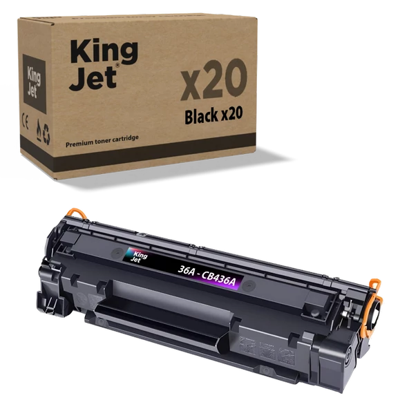 KingJET® 36A / CB436A 20'li Avantaj Paket - Hp Uyumlu Çipli Muadil Toner ürün görseli 1