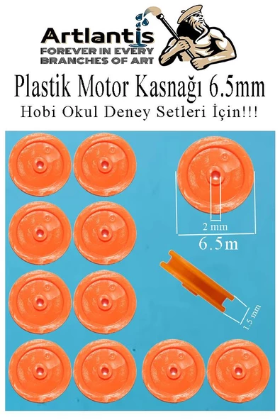 Plastik Kasnak 6.5 mm 10 lu 1 Paket Tekerlek Yuvarlak Kasnak Oyuncak Çıkrık Makara 0.65 cm Motor Kasnağı Deney Okul Hobi ürün görseli 1