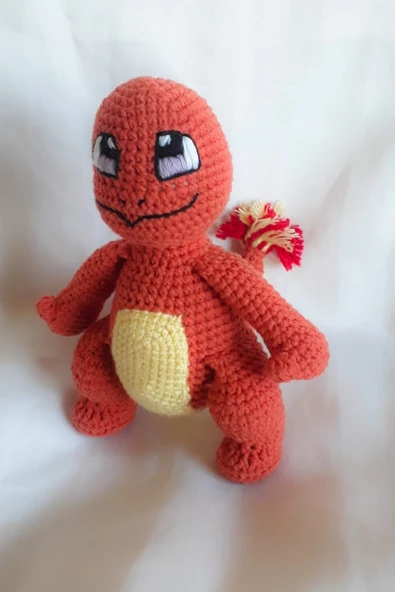 Pokemon Charmander Amigurumi Organik Oyuncak ürün görseli 1