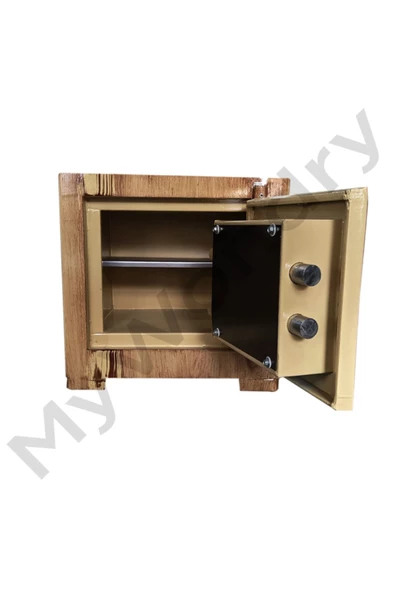 Çelik Para Kasası 40 Cm Eskitme Anahtarlı - Resim 3