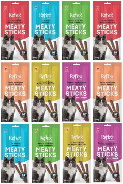Stick Kedi Ödülü 3x5 gr 10 Paket Kedi Ödül Çubuğu Maması ürün görseli 1