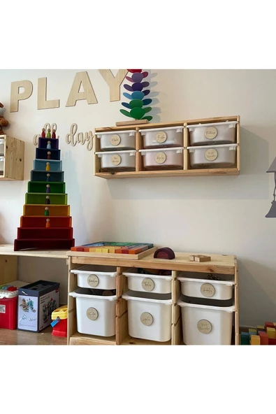 Play All Day Ahşap Yazı - Resim 4
