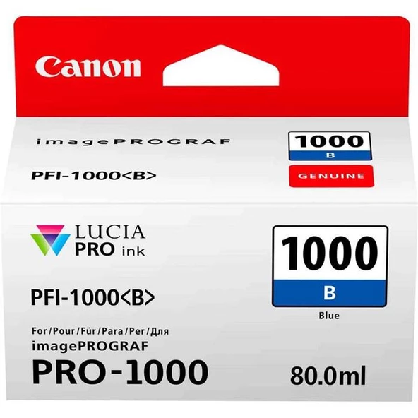 Canon PFI-1000B Blue Mürekkep Kartuş ürün görseli 1