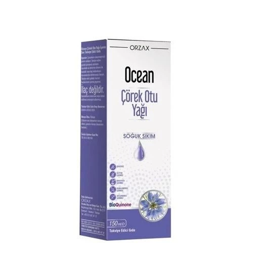 Orzax Ocean Çörek Otu Yağı Soğuk Sıkım 150 ml ürün görseli 1