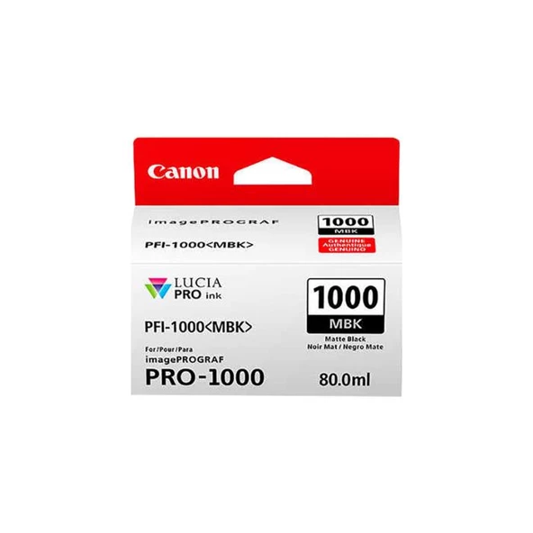 Canon PFI-1000 MBK Mat Siyah Mürekkep Kartuş ürün görseli 1