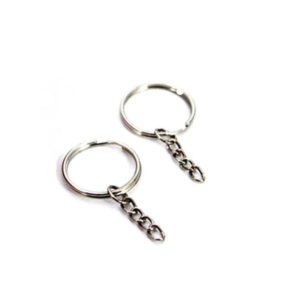 Anahtarlık Halkası Zincirli  4 CM (1000 Adet)  Gümüş ürün görseli 1