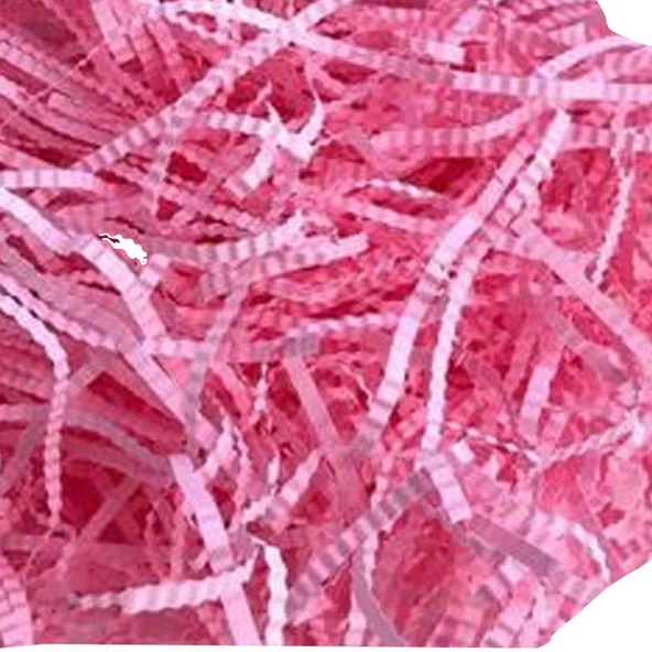 Hediye Zigzag Kırpık Kutu Dolgu Kağıdı 100 GR  Pembe ürün görseli 1
