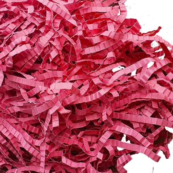 Hediye Zigzag Kırpık Kutu Dolgu Kağıdı 100 GR  Kırmızı ürün görseli 1