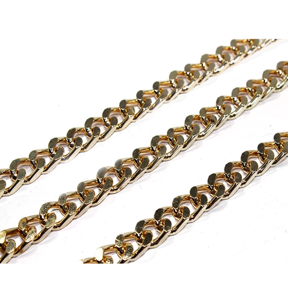 Metal Çanta ve Takı Zinciri 10 MM (1 Metre)  Altın ürün görseli 1
