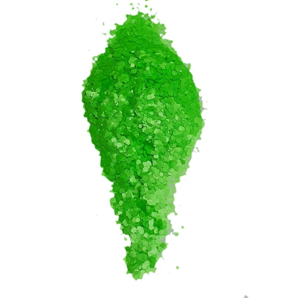 Glitter  NEON Sim Epoksi Süsleme Aksesuarı 5 GR  Yeşil ürün görseli 1