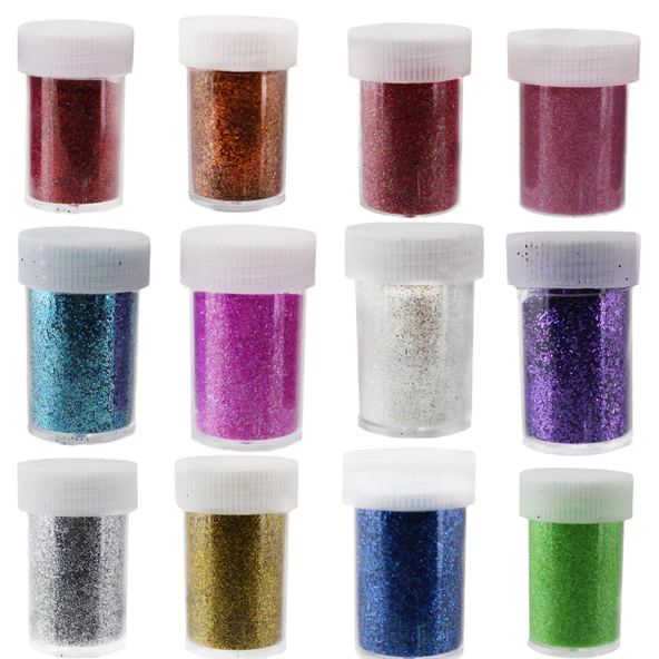 Toz Sim Karışık  Renkli Aynı Pakette 10 GRAM (12 Adet) ürün görseli 1