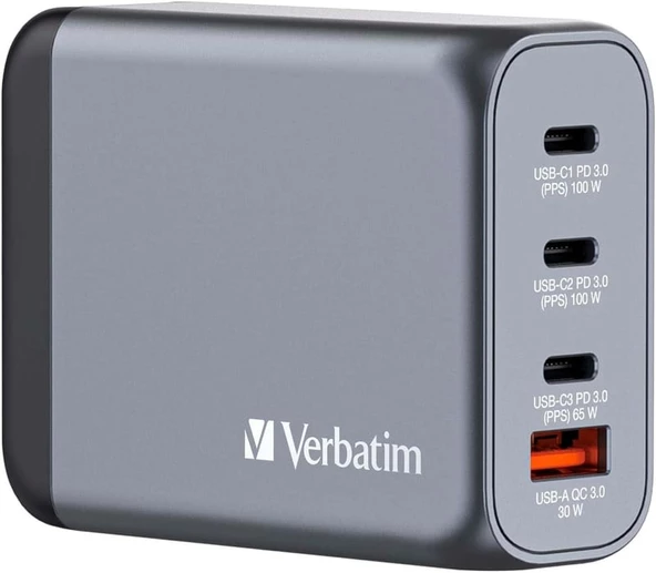 VERBATIM 32202 - V GNC-100 GaN Charger 100W ürün görseli 1