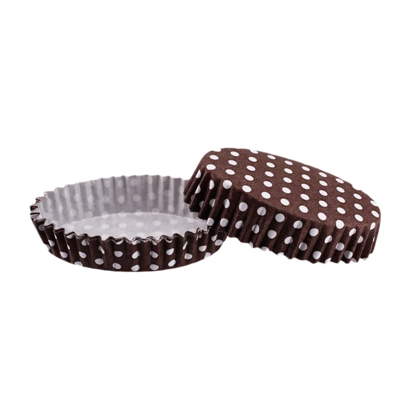 Cupcake Kalıbı Pet Kapsül Oval Model Kek Kalıbı (100 Adet) F11  Puantiyeli Kahverengi ürün görseli 1