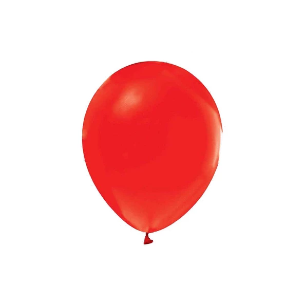 Metalik  Balon 12 İnç Baskısız (100 Adet)  Kırmızı ürün görseli 1