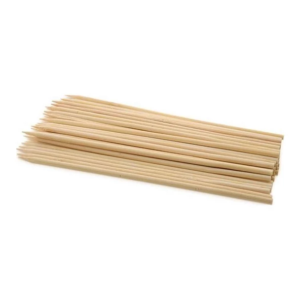 Ahşap Çöp Şiş Çubuğu Uzun 5 MMX350 MM  (100 Adet) ürün görseli 1