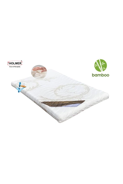 HOLMER Kids Natural Soft Bambu 70x120cm Park Yatak Oyun Parkı Yatağı ürün görseli 1