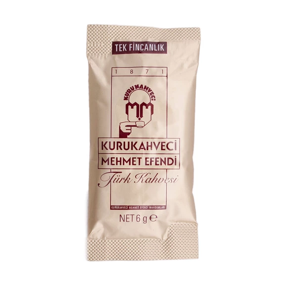 Kurukahveci Mehmet Efendi Türk Kahvesi 6 GR Bir Fincanlık 12 Lİ ürün görseli 1