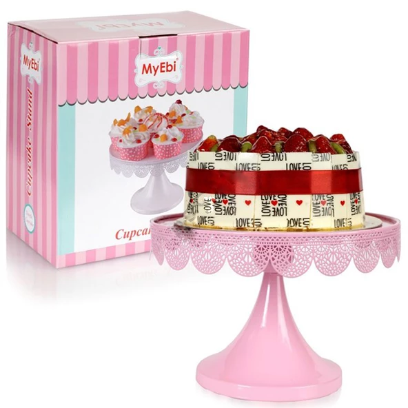 Metal Cupcake Standı Pembe Kek Standı ürün görseli 1