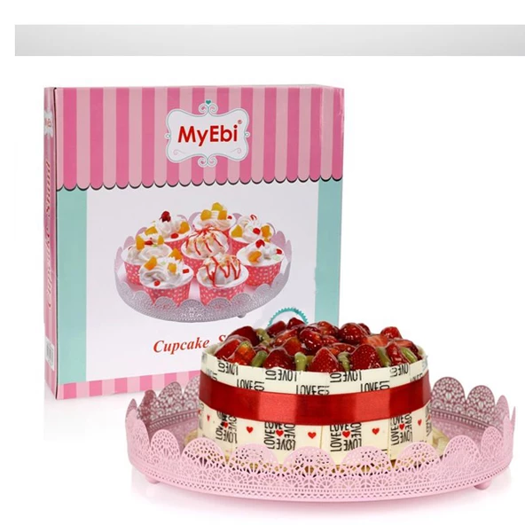 Metal Cupcake Standı Pembe Kek Standı ürün görseli 1