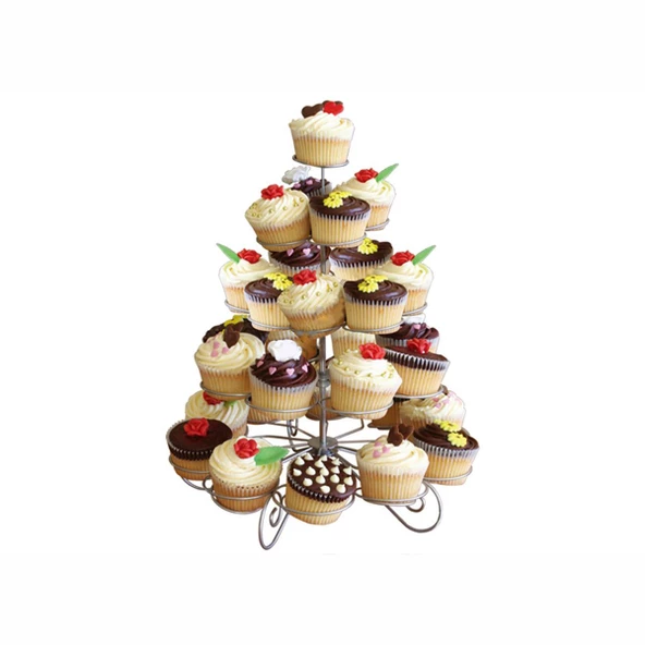 Metal Cupcake Standı 5 Katlı / 41 Li Kek Standı ürün görseli 1