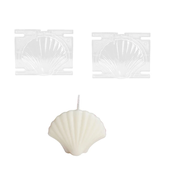 Poli Karbon Sert Plastik Shell Mum Kalıbı Küçük Boy 9,3X7,1 CM ürün görseli 1