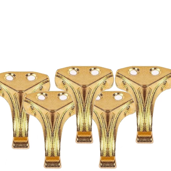 Metal Aysak Epoksi Tepsi Tesbih Kutusu Ve Aksesuar Ürünleri İçin Mini Ayak 10 lü  2,5 Cm  Gold ürün görseli 1