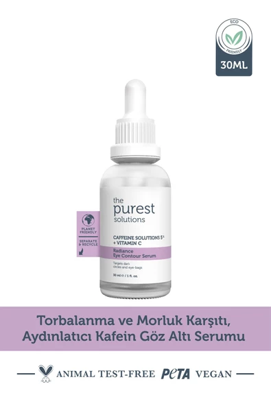 The Purest Solutions Radiance Eye Contour Serum Caffeine Solutions 5% + Vitamin C ürün görseli 1