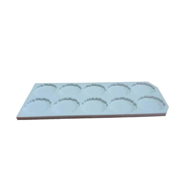 Epoksi  Silikon Kalıp Tırtıklı Kenar Magnet Kalıbı 6.8 CM 10 lu ürün görseli 1