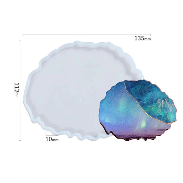 Epoksi Silikon  Kalıp  Dalgalı Oval Model BT3190 - Resim 2