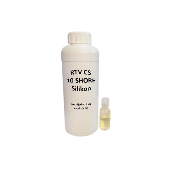 RTV-2 Kalıp Silikonu 10 SHORE Yarı Şeffaf (1 KG) ürün görseli 1