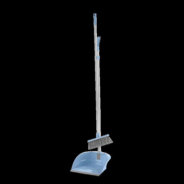 Titiz TP-158 Katlanır Saplı Süpürgeli Fırçalı Hazneli Kabinli Plastik Faraş Seti Takımı ürün görseli 1