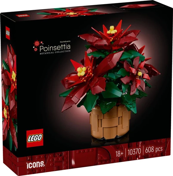 LEGO Icons 10370 Poinsettia ürün görseli 1