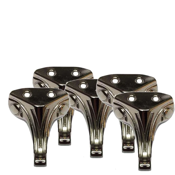 Metal Aysak Epoksi Tepsi Tesbih Kutusu Ve Aksesuar Ürünleri İçin Mini Ayak 10 lü  2,5 Cm  Gümüş ürün görseli 1