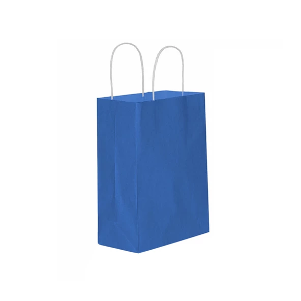 Kağıt Hediye Çantası Düz Renk Battal Boy 31X41 CM (25 Adet)  Lacivert ürün görseli 1