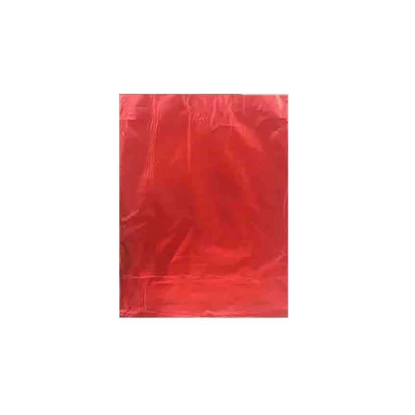 Hediye Paketi İçin Metalize Yapışkanlı Poşet 35X50 CM (100 Adet)  Kırmızı ürün görseli 1