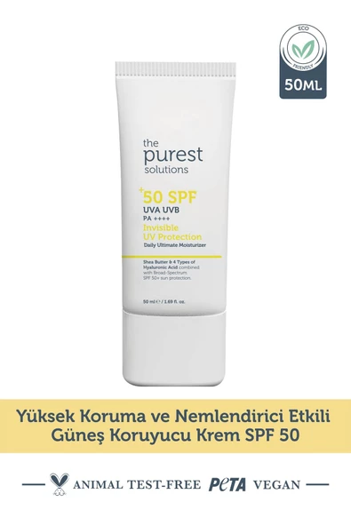 The Purest Solutions Invisible UV Protection Daily Intensive Moisturizer Spf 50+ ürün görseli 1