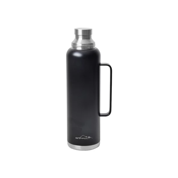 Campout Çift Katmanlı Termos 1500 ml Siyah - Resim 2