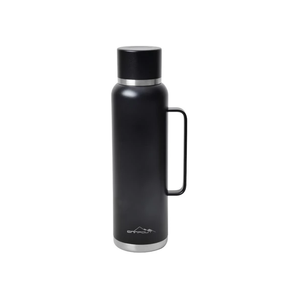 Campout Çift Katmanlı Termos 1500 ml Siyah ürün görseli 1