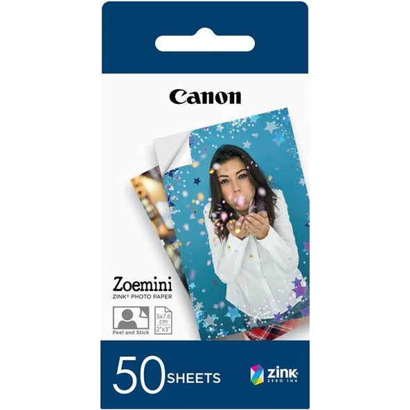 Canon Zink Paper ZP-2030 50 Adet Fotoğraf Kağıdı ürün görseli 1