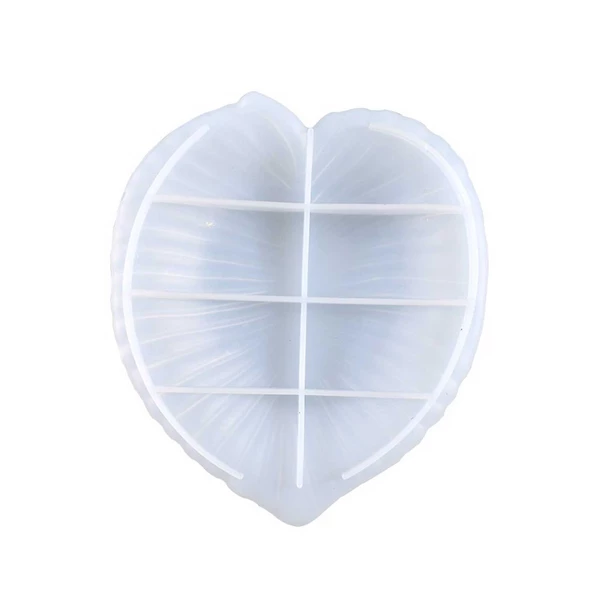 Epoksi Silikon Kalıp Kalp Model Tabak Kalıbı 14X16.2 CM ürün görseli 1
