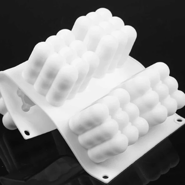 Silikon Kalıp 6 Lı Mum Ve Kek Kalıbı 30X17.5 CM ürün görseli 1