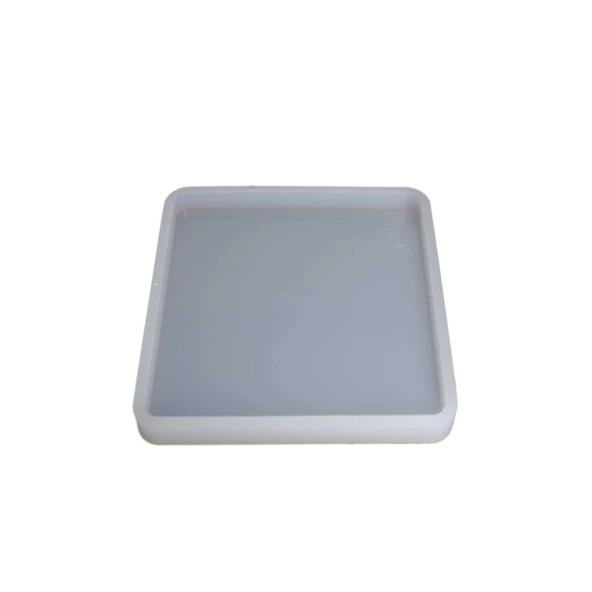 Epoksi Silikon Kalıp Kare Tabak Altlığı Kalıbı 9.8  CM ürün görseli 1